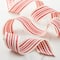 2.5" x 25ft. Red & Ivory Stripe Faux Cotton Wired Ribbon by Celebrate It™